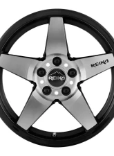 Reika Seeker R15 Wheel 15x7 5x100 +15 Black Machine Face                                     - R15570151007F - Image 3