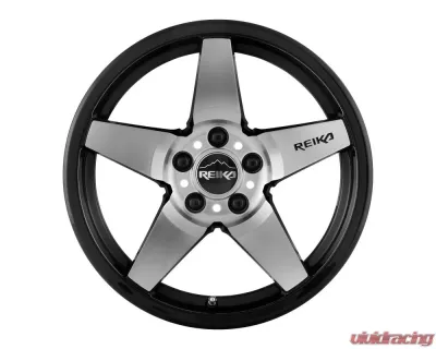 Reika Seeker R15 Wheel 15x7 5x100 +15 Black Machine Face - R15570151007F