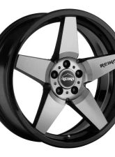 Reika Seeker R15 Wheel 17x8 5x114.3 +38 Black Machine Face                                     - R15780381207F - Image 3