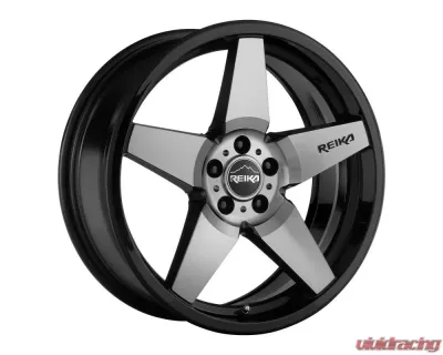 Reika Seeker R15 Wheel 17x8 5x114.3 +38 Black Machine Face - R15780381207F