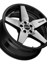 Reika Seeker R15 Wheel 17x8 5x114.3 +38 Black Machine Face                                     - R15780381207F - Image 2