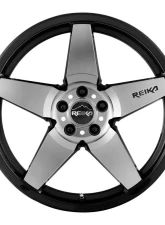 Reika Seeker R15 Wheel 17x8 5x114.3 +38 Black Machine Face                                     - R15780381207F - Image 3