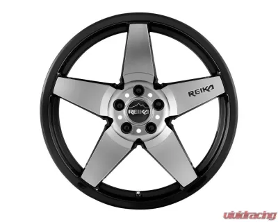 Reika Seeker R15 Wheel 17x8 5x114.3 +38 Black Machine Face - R15780381207F