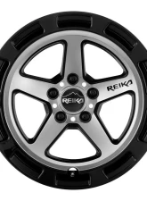 Reika Teton R20 Wheel 15x7 5x100 +15 Black Machine Face                                     - R20570151007F - Image 3