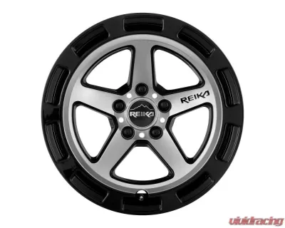 Reika Teton R20 Wheel 15x7 5x100 +15 Black Machine Face - R20570151007F
