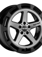 Reika Teton R20 Wheel 17x7 5x100 +15 Black Machine Face                                     - R20770151007F - Image 3