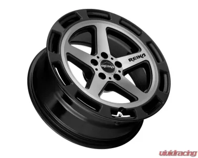 Reika Teton R20 Wheel 17x7 5x100 +15 Black Machine Face - R20770151007F