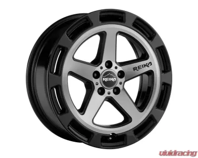 Reika Teton R20 Wheel 17x8 5x114.3 +38 Black Machine Face - R20780381207F