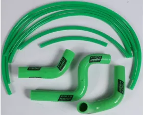Moto Hose Silicone Radiator Hose Kit Green Kawasaki KX85|KX100 2014-2019