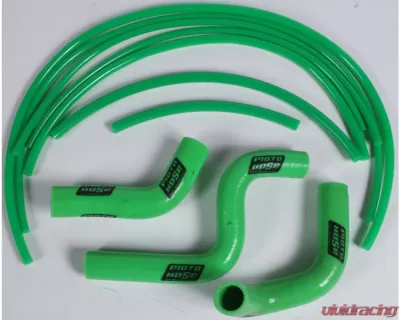 Moto Hose Silicone Radiator Hose Kit Green Kawasaki KX85|KX100 2014-2019 - 24-325G
