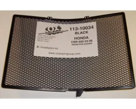 Cox Racing Group Radiator Guard Black Honda CBR600RR 2003-2021