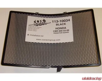 Cox Racing Group Radiator Guard Black Honda CBR600RR 2003-2021 - 113-10034