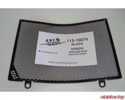Cox Racing Group Radiator Guard Black Honda VFR 1200 2010-2013 - 113-10074
