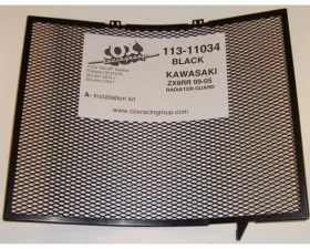 Cox Racing Group Radiator Guard Black Kawasaki ZX900 Ninja ZX-9R 1991-2003