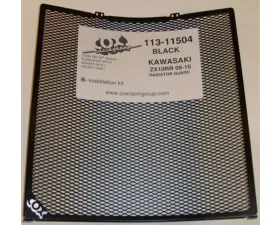 Cox Racing Group Radiator Guard Black Kawasaki ZX1000 Ninja ZX-10R 2004-2018