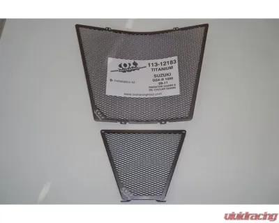 Cox Racing Group Radiator & Oil Cooler Guard Set Black Suzuki GSX-R 1000 2001-2018 - 113-12184