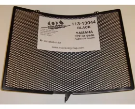 Cox Racing Group Radiator Guard Black Yamaha YZF-R1 1998-2018