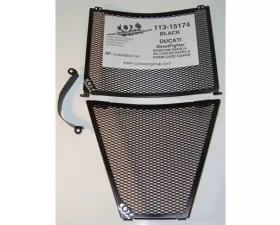 Cox Racing Group Upper and Lower Radiator Guard Set Black Ducati Streetfighter 2009-2011