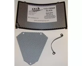 Cox Racing Group Radiator and Oil Cooler Guard Set Black Ducati 848 2008-2010