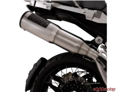 Vance & Hines Adventure Hi-Output 500 Slip-On Exhaust Brushed BMW R1200 GS 2013-2018 - 16247