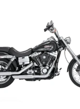 Vance & Hines 3" Twin Slash Slip-On Exhaust - Chrome Harley Davidson Dyna 1991-2009                                     - 16838 - Image 2