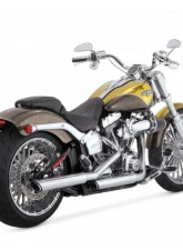 Vance & Hines 3" Twin Slash Slip-On Exhaust - Chrome Harley Davidson Softail Fatboy 1991-2009                                     - 16844 - Image 2