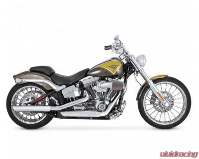 Vance & Hines 3" Twin Slash Slip-On Exhaust - Chrome Harley Davidson Softail Fatboy 1991-2009 - 16844