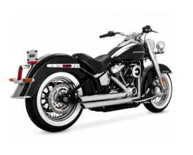 Vance & Hines Bigshots Staggered Chrome Full System Exhaust Harley Davidson Softail 1986-2009