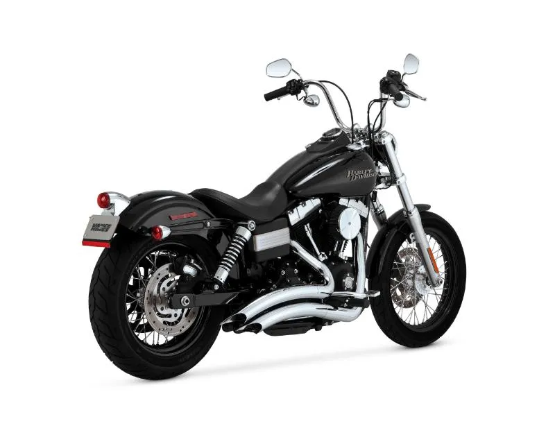 Vance & Hines Big Radius 2-2 Chrome PCX Full System Exhaust Harley Davidson Dyna 2006-2017 - 23371