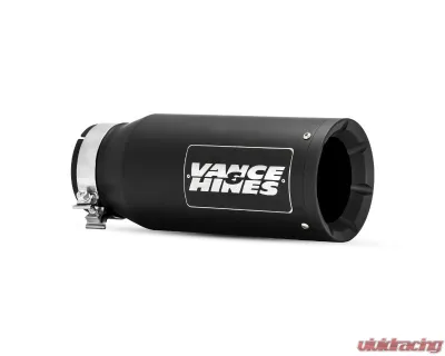 Vance & Hines 5inx6.5inx16in Universal Exhaust Tip Eliminator & Twin Slash Black - 46908