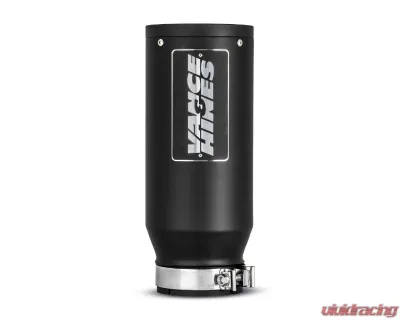 Vance & Hines 5inx6.5inx16in Universal Exhaust Tip Eliminator & Twin Slash Black - 46908