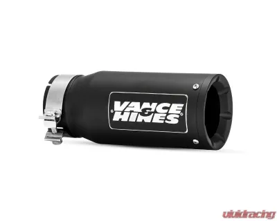 Vance & Hines 5inx6.5inx16in Universal Exhaust Tip Eliminator & Twin Slash Black - 46908
