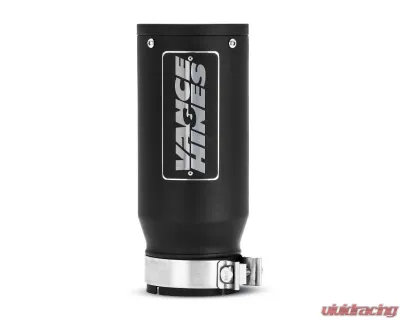 Vance & Hines 4inx5inx12in Universal Exhaust Tip Eliminator & Twin Slash Black - 46910