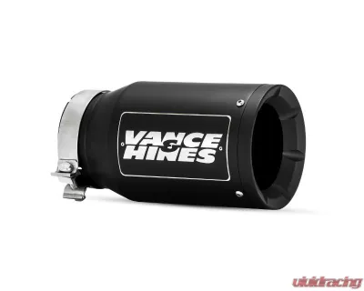 Vance & Hines 4inx5inx12in Universal Exhaust Tip Eliminator & Twin Slash Black - 46910