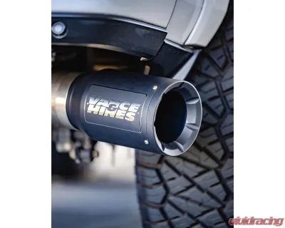Vance & Hines 4inx5inx12in Universal Exhaust Tip Eliminator & Twin Slash Black - 46910