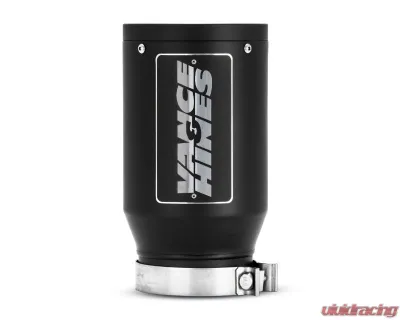 Vance & Hines 5inx6.5inx12in Universal Exhaust Tip Eliminator & Twin Slash Black - 46912