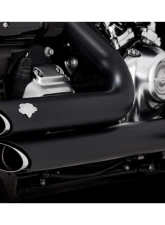 Vance and Hines Shortshots Staggered Exhaust System - Black for 2018-2022 Harley Softail Wide Tire                                     - 47335-22 - Image 3