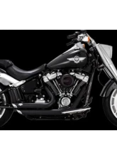 Vance and Hines Shortshots Staggered Exhaust System - Black for 2018-2022 Harley Softail Wide Tire                                     - 47335-22 - Image 3