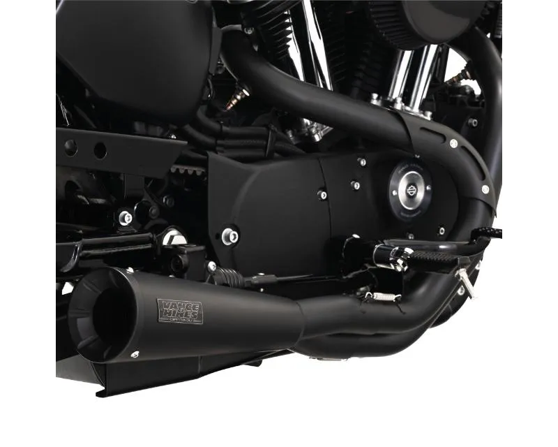 Vance & Hines Stainless 2 Into 1 Upsweep Exhaust System Black Harley Davidson Sportster 2004-2013 - 47627