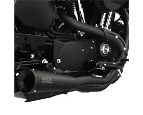 Vance & Hines Stainless 2 Into 1 Upsweep Exhaust System Black Harley Davidson Sportster 2004-2013