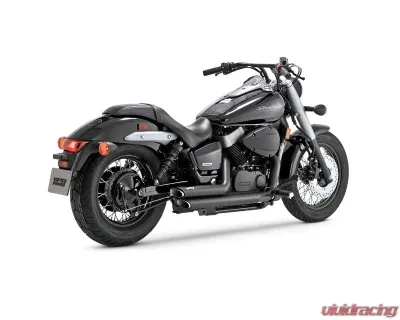 Vance & Hines Black Shortshot Staggered Full System Honda Shadow Phantom 750 VT750C2B | Aero 750 VT750C 2010-2024 - 48319