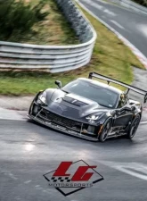 LG Motorsports GT2 Carbon Fiber Tunneled Splitter Chevrolet Corvette C7                                     - LGCCSP - Image 4