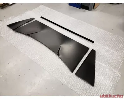 LG Motorsports Drag Wing for Chevrolet Corvette C7 Z06 2014-2020, Black Powder Coat - LG7DW