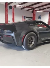 LG Motorsports Drag Wing for Chevrolet Corvette C7 Z06 2014-2020, Black Powder Coat                                     - LG7DW - Image 3