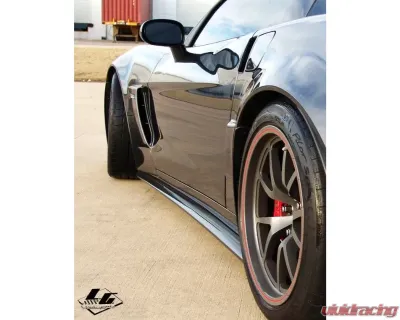 LG Motorsports Carbon Splitter and Side Skirts Package Chevrolet Corvette C6 2005-2013 - LGC6AP