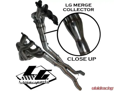 LG Motorsports 1 7/8" Super Pro Off-road Long Tube Headers and X-Pipe w/Catalytic Converters Chevrolet Corvette C6 2005-2007 - LGC6SP178MM