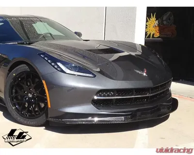 LG Motorsports Carbon Front Splitter Chevrolet Corvette C7 Stingray|C7 Z06|C7 Grand Sport 2014-2019 - LGC7SPR