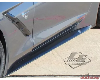 LG Motorsports Carbon Side Skirts for Chevrolet Corvette C7 Stingray, Z06, Grand Sport 2014-2019 - LGC7SS
