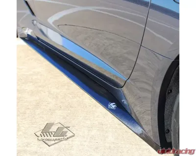LG Motorsports Carbon Side Skirts for Chevrolet Corvette C7 Stingray, Z06, Grand Sport 2014-2019 - LGC7SS