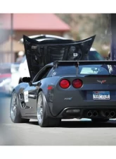 LG Motorsports GT2 Carbon Fiber Wing with Mounting Kit for Chevrolet Corvette C5|C6|C6 Z06 1997-2013                                     - LGGT2WM - Image 4